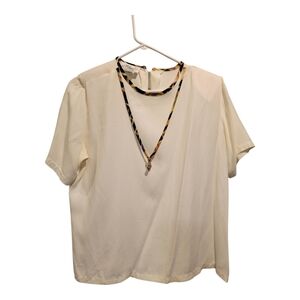 EUC Women's M Short Sleeved Dress Shirt Mikaela Collection